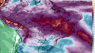 CHUVA ACUMULADA EM 15 DIAS CHUVA FORTE SE ESPALHA PELO PAÍS  ATÉ 11JANEIRO DE 2024 [upl. by Hillier]