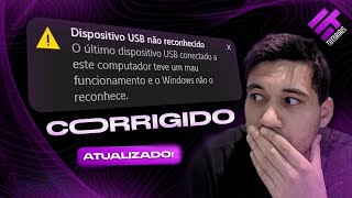 Como Corrigir DISPOSITIVO USB NÃO RECONHECIDO no Windows 1011 [upl. by Noirret]