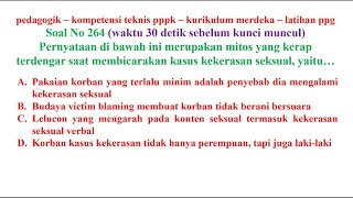 pedagogik kompetensi teknis pppk guru no 264 kurikulum merdeka sekaligus latihan ppg [upl. by Noret]