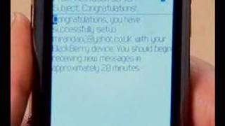 BlackBerry Internet Solution BIS Email Setup [upl. by Clausen824]