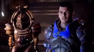 Mass Effect Andromeda awkward Krogan fight lmao [upl. by Llenrahs60]