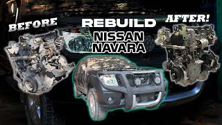 REBUILD NISSAN NAVARAS ENGINE [upl. by Sillsby]