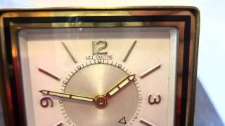 Jaeger LeCoultre 8 day flip alarm clock [upl. by Dimitris]