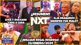 WWE NXT  23Enero2024  RESUMEN Y RESULTADOS [upl. by Narine]