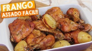 FRANGO ASSADO COM BATATAS  COXA E SOBRECOXA  Nandu Andrade [upl. by Noguchi]