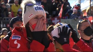 HORROR Crash of Cornelia Hütter AUT  Ski Weltcup Crans Montana SUI [upl. by Gadmann]