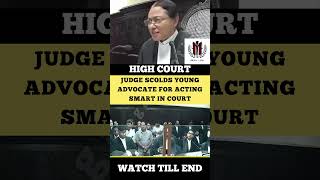 Judge scolds Young Advocate for Acting Smart in Court judge advocate highcourt shortvideo [upl. by Waverly292]