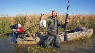 Public Land Duck Hunt with My New Boat  Pintail and Wigeon [upl. by Carena19]