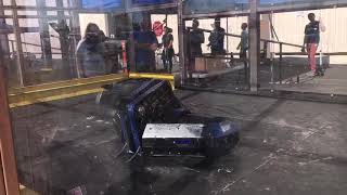 Testing Monsoon at BattleBots 2018 Prior to fighting Minotaur [upl. by Moriyama]