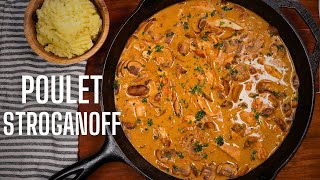 LE POULET STROGANOFF pour un BON REPAS sans prise de tête [upl. by Amy]