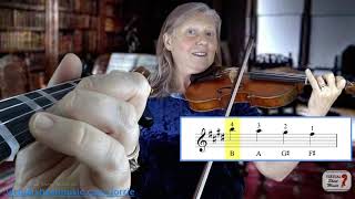 How to play Ode to Joy  Violin Lesson amp Play Along [upl. by Annaes]