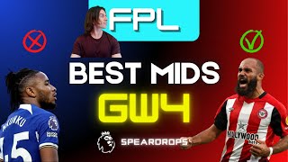 FPL GW4 Best Midfielders [upl. by Nnayt]