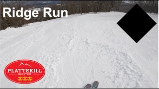 Skiing Ridge Run at Plattekill Mountain Mar 4th 2024 [upl. by Talley616]