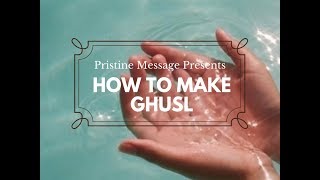 How to Make Ghusl  How to Perform Ghusl for Women [upl. by Dorr]