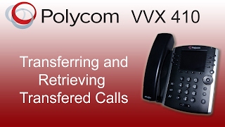 Polycom VVX 410  Transferring amp Retrieving Transferred Calls  MF Telecom Services [upl. by Deacon]