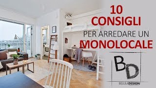 10 Consigli per Arredare un Monolocale  Belula Design [upl. by Aikemal]