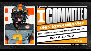 WATCH Onis Konanbanny commits to Tennessee LIVE on 247Sports [upl. by Colly67]