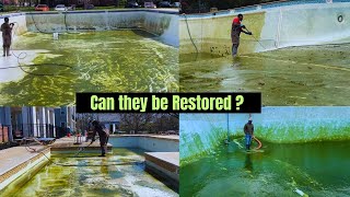 Can they be restored   Pool Transformation Compilations  TimeLapse  Pressure Washing [upl. by Roscoe]