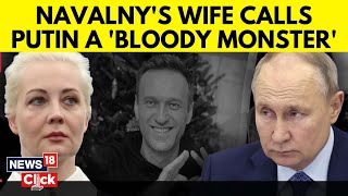 Alexei Navalny Wife Speech  Navalnys Wife Calls Putin A Moster  Russia News  N18V  News18 [upl. by Acireed613]