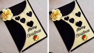 Easy and Beautiful Christmas card How to make Christmas Card [upl. by Llertram]