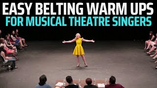 ✨ Easy Belting Warm Ups For Musical Theatre Singers  Daily Vocal Exercises For Healthy Belt Singing [upl. by Aokek]