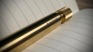 Wingback mechanical pen in brass [upl. by Adniled]