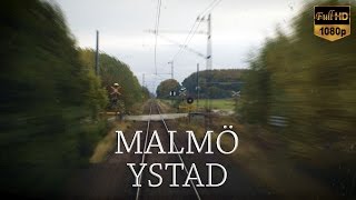 Train Drivers View MalmöYstad [upl. by Iny]