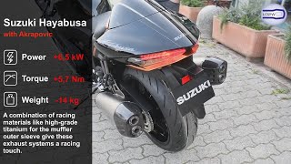 Top 6 Full Exhaust Sound New Suzuki Hayabusa GSXR 1400  Akrapovic Yoshimura SCProject Brocks [upl. by Mak]