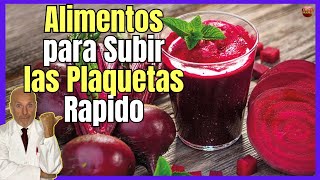 🔴 ALIMENTOS PARA SUBIR LAS PLAQUETAS EN SANGRE BAJAS RAPIDAMENTE 🔴 [upl. by O'Dell]