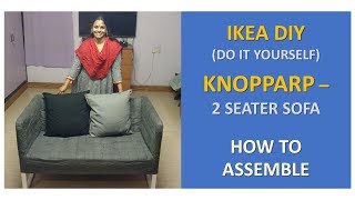 IKEA DoItYourself  KNOPPARP 2 SEAT SOFA  How to assemble [upl. by Ingunna]