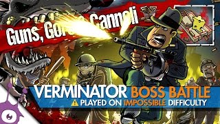 Guns Gore amp Cannoli • Verminator  Rat Boss Fight Impossible Mode • PS4 [upl. by Rawdin]