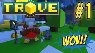 ⚔️Trove⚔️1 Часть🤩ВАУ🤩Похожи Minecraft [upl. by Baptlsta]