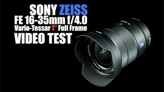 Sony FE Zeiss VarioTessar T FE 1635mm f40 OSS Lens Video Test Shot it with A7S II [upl. by Market]