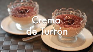 Crema de Turrón  Recetas de Postres y Dulces Navideños [upl. by Adivad200]