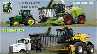 16 WI Farm Tech Days Claas Jaguar 960 amp New Holland FR650 [upl. by Gustin]