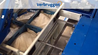 Palletizing  Automatic Palletizer machine VPM10 by Verbruggen  stacking crates [upl. by Leinoto]