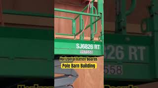 Pole Barn Batten Board Install  Horizontal [upl. by Adnema]