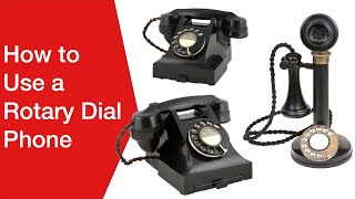 How to Use a Rotary Dial Phone  Telephone [upl. by Sion]