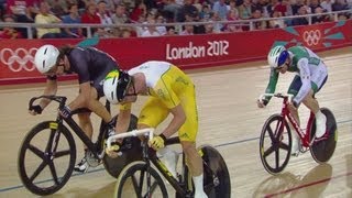 Mens Omnium  30km Points Race  London 2012 Olympics [upl. by Rolanda148]