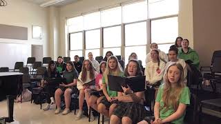 Nerinx Hall Choir Singing School Song [upl. by Roldan591]