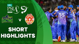 Short Highlights  Multan Sultans vs Islamabad United  Match 34  Final  HBL PSL 9  M1Z2U [upl. by Eiuqnom]