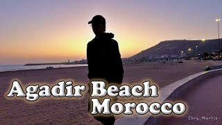 Agadir Beach Morocco  شاطئ أكادير  Martin Varghese  Patrick Varghese Ireland [upl. by Jahdal705]