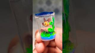 mini aquarium of clay diy clay shortsfeed shortsviral shortsvideo [upl. by Philemon]