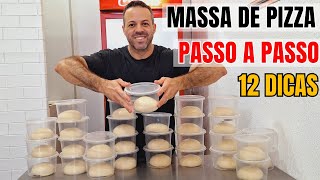 MASSA DE PIZZA PROFISSIONAL I A MELHOR E MAIS FÁCIL DO YOUTUBE I CUSTA R087 PRA FAZER I 12 DICAS [upl. by Fennessy563]