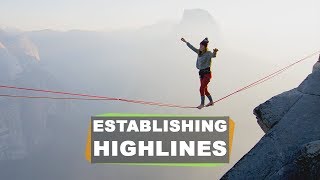 How NOT to establish Highlines  Taft Point Yosemite National Park [upl. by Murry951]