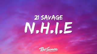 21 Savage Doja Cat  nhie 1 Hour Loop [upl. by Pedaiah]