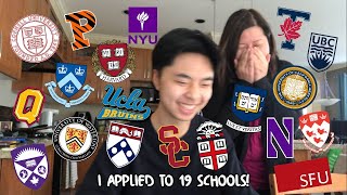 QUICK COLLEGE DECISION REACTIONS Ivies  UCs [upl. by Nilyac620]