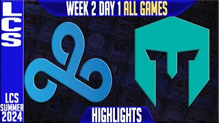 C9 vs IMT Highlights ALL GAMES  LCS W2D1 Summer 2024  Cloud9 vs Immortals Week 2 Day 1 [upl. by Jaal]