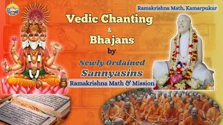 Morning Chanting amp Bhajans by Newly Ordained Sannyasins of Belur Math  110624 [upl. by Rube]