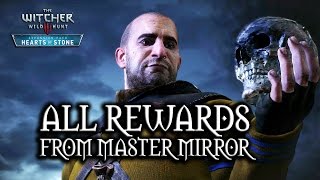 The Witcher 3 Wild Hunt  Hearts of Stone  All rewards from Master Mirror [upl. by Alle674]